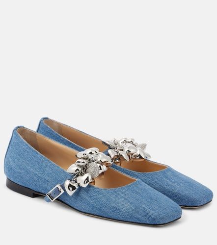 Mary-Jane-Ballerinas Puffy Heart aus Denim - Mach & Mach - Modalova