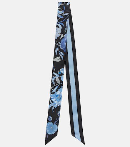 Foulard in seta con stampa floreale - Gucci - Modalova
