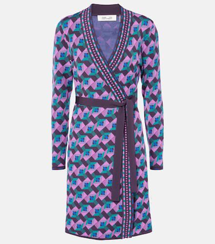 Edwina knitted jacquard wrap dress - Diane von Furstenberg - Modalova