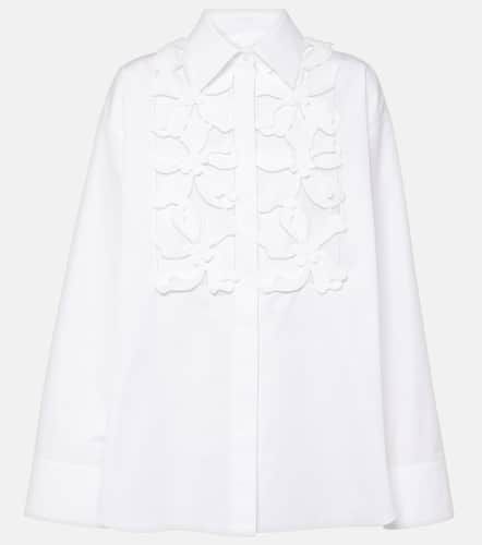 Camisa de popelín de algodón bordada - Valentino - Modalova