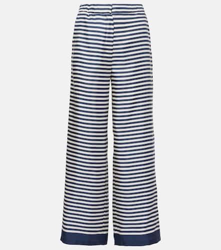 Nine striped silk wide-leg pants - 'S Max Mara - Modalova