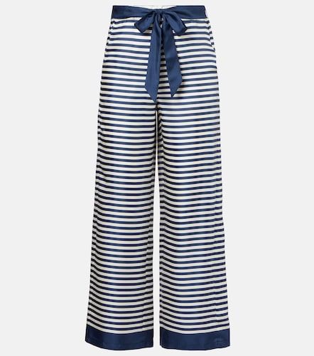 Nine striped silk wide-leg pants - 'S Max Mara - Modalova