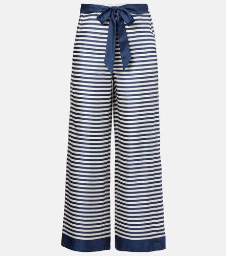 Pantalones anchos Nine de seda a rayas - 'S Max Mara - Modalova