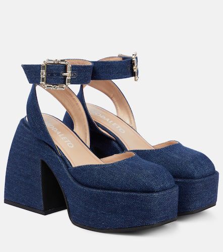 Plateau-Pumps Bulla Sofia aus Denim - Nodaleto - Modalova