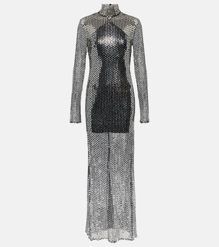 Tina semi-sheer sequined maxi dress - Taller Marmo - Modalova