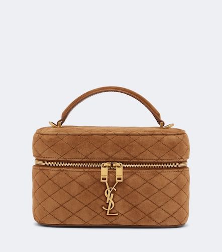 Gaby Mini quilted suede vanity bag - Saint Laurent - Modalova