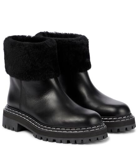 Ankle Boots aus Leder und Shearling - Proenza Schouler - Modalova