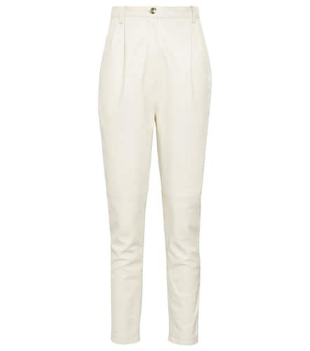 High-rise tapered leather pants - Magda Butrym - Modalova