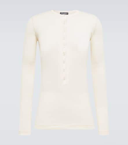 Ribbed-knit cotton top - Dolce&Gabbana - Modalova