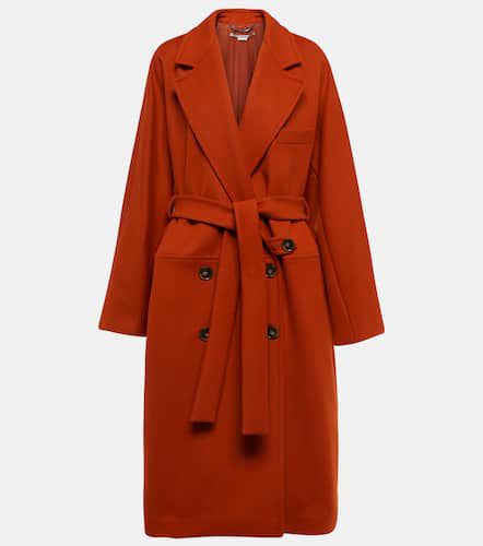 Cappotto in lana con cintura - Stella McCartney - Modalova