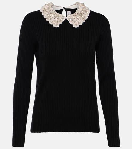 Embellished wool sweater - Carolina Herrera - Modalova