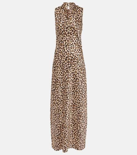 Kura leopard-print silk-blend maxi dress - Veronica Beard - Modalova