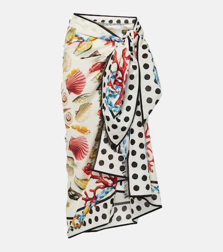 Capri printed cotton beach cover-up - Dolce&Gabbana - Modalova