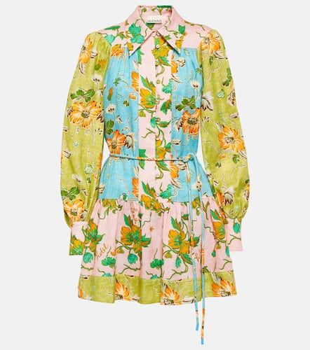 AlÃ©mais Printed colorblocked linen shirt dress - Alemais - Modalova