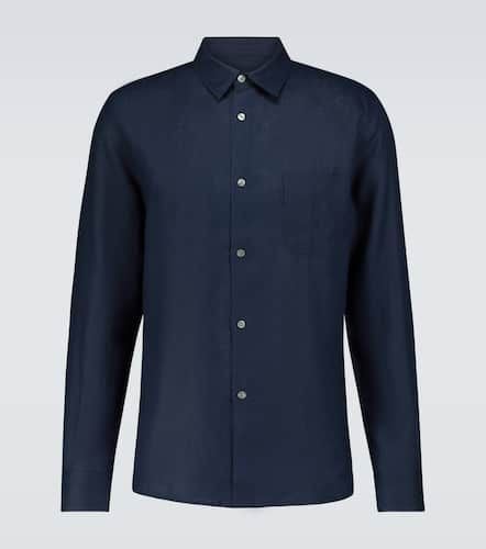 Monaco 2 long-sleeved linen shirt - Derek Rose - Modalova