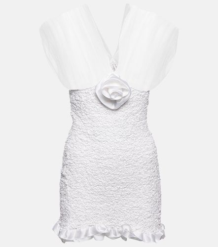 Textured silk minidress - Alessandra Rich - Modalova