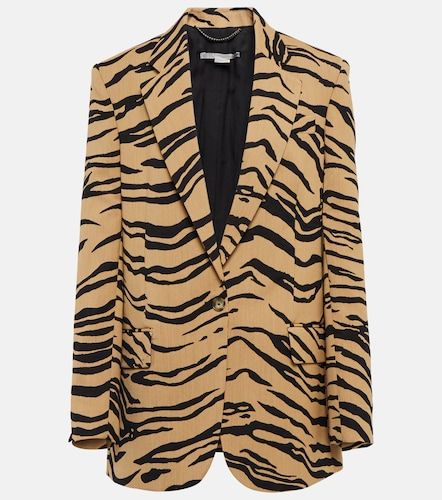 Blazer en mezcla de lana jacquard - Stella McCartney - Modalova