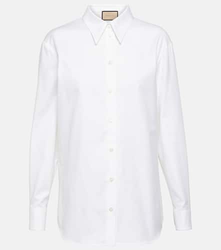 Camisa de popelín de algodón - Gucci - Modalova