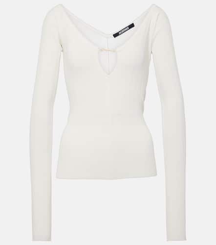 Le Haut Pralu scalloped ribbed-knit top - Jacquemus - Modalova