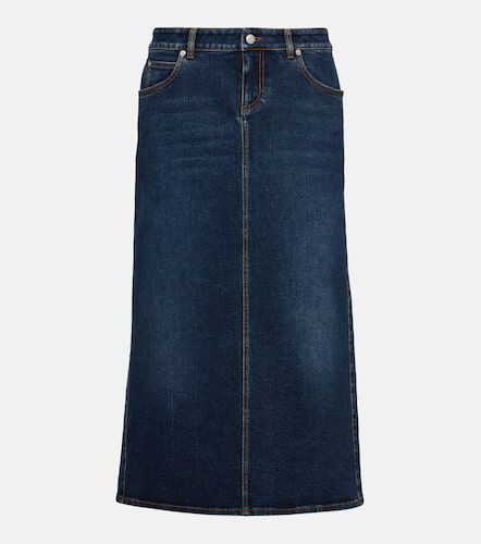 Alexander McQueen Denim midi skirt - Alexander McQueen - Modalova