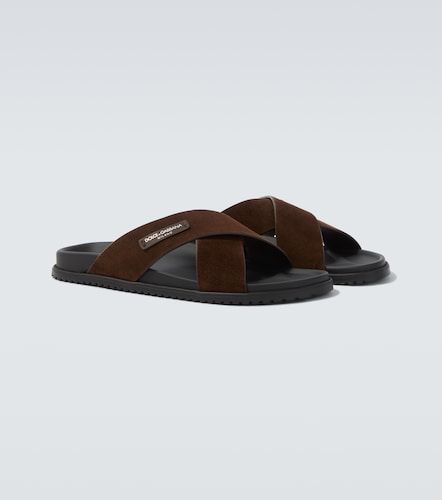 Dolce&Gabbana Suede slides - Dolce&Gabbana - Modalova