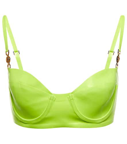 Versace Bralette Medusa de látex - Versace - Modalova