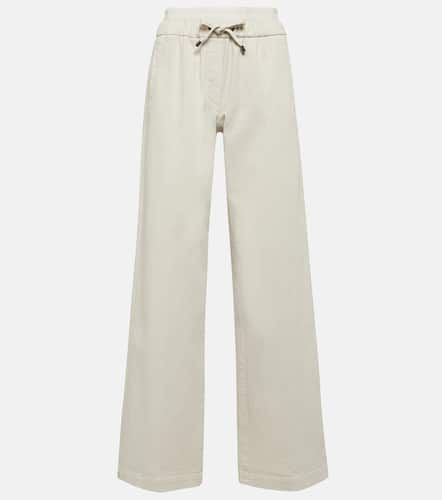 Pantalones anchos de tiro alto - Brunello Cucinelli - Modalova