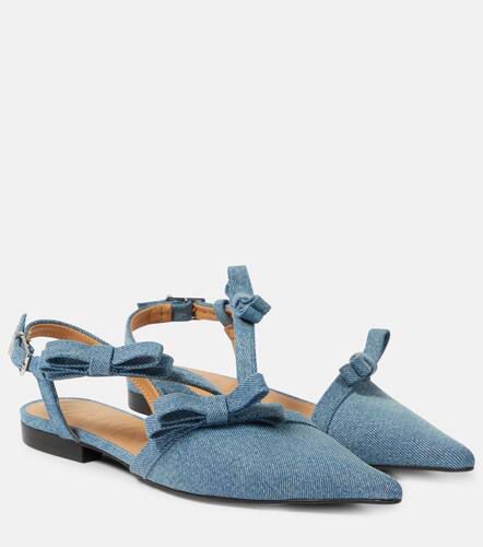 Ganni Ballerinas aus Denim - Ganni - Modalova