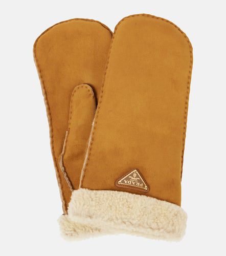 Prada Shearling mittens - Prada - Modalova