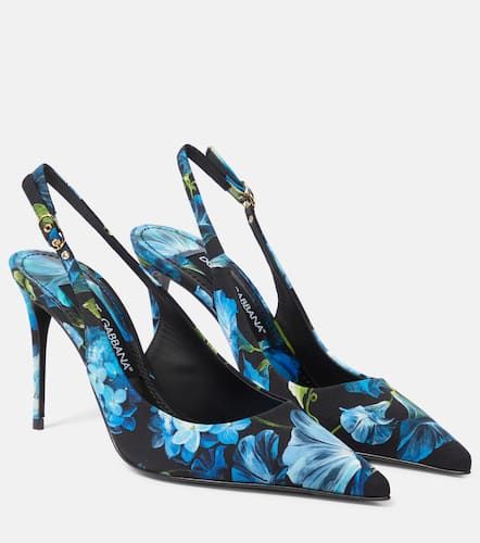 Slingback-Pumps aus Canvas - Dolce&Gabbana - Modalova