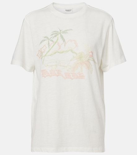 Camiseta Zewel de algodón estampada - Marant Etoile - Modalova
