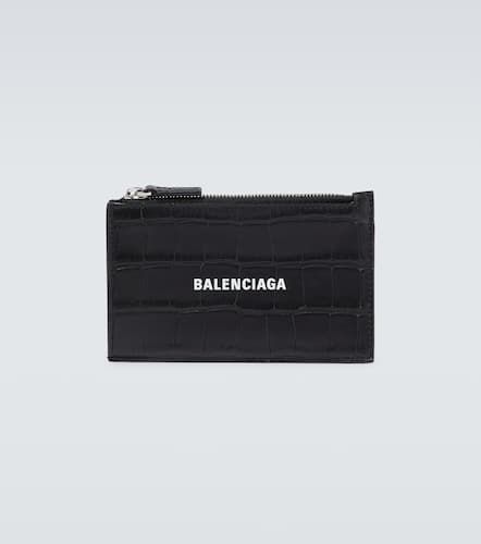 Cash croc-effect leather wallet - Balenciaga - Modalova