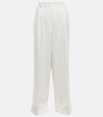 The Row Pleated wide-leg wool pants - The Row - Modalova