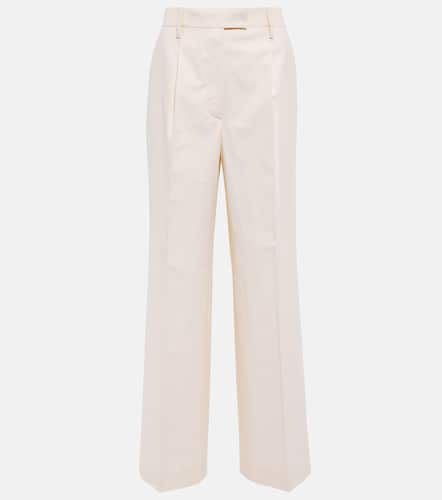 Pantalones anchos de cupro tiro alto - Prada - Modalova