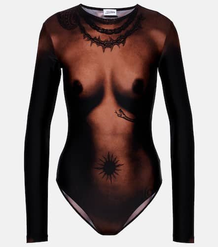 Tattoo trompe-l'œil jersey bodysuit - Jean Paul Gaultier - Modalova