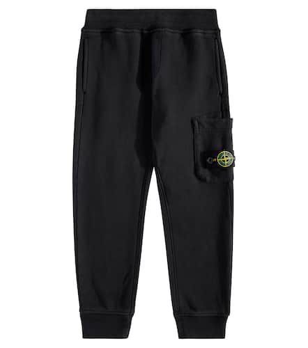 Compass cotton jersey sweatpants - Stone Island Junior - Modalova