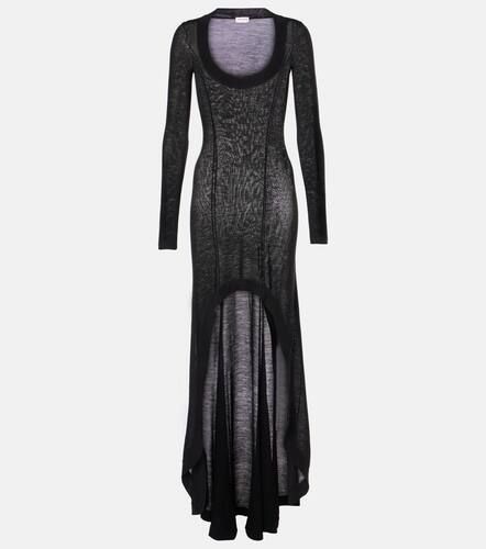 Virgin wool maxi dress - Saint Laurent - Modalova