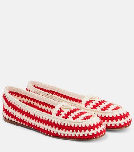 Prada Bailarinas de croché a rayas - Prada - Modalova