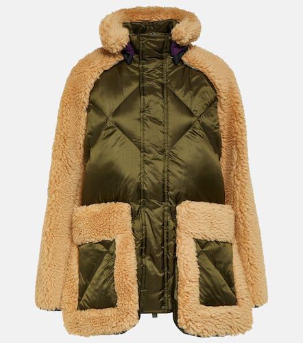 Shearling-trimmed quilted jacket - Sacai - Modalova