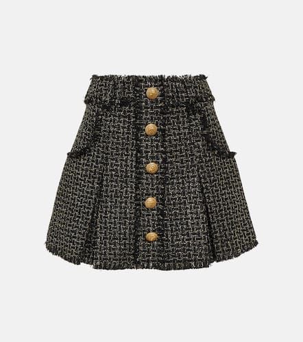 Balmain Minifalda de tweed plisada - Balmain - Modalova