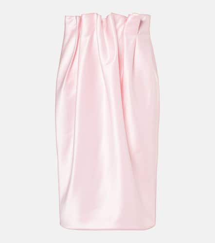 Draped satin midi skirt - Simone Rocha - Modalova