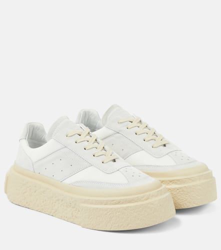 Plateau-Sneakers aus Veloursleder - MM6 Maison Margiela - Modalova