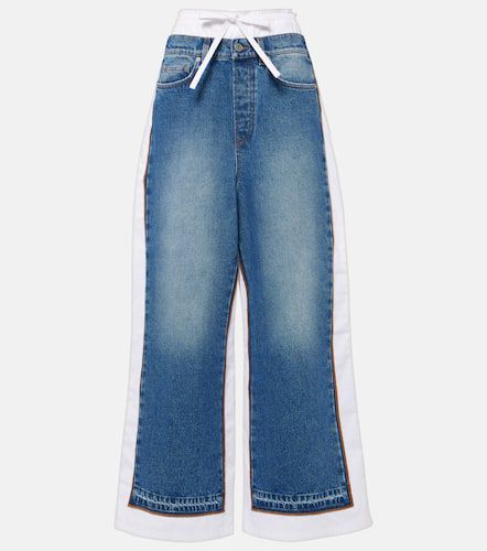 Jeans anchos de tiro medio con paneles - Jean Paul Gaultier - Modalova