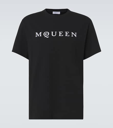 Camiseta en jersey de algodón con logo - Alexander McQueen - Modalova