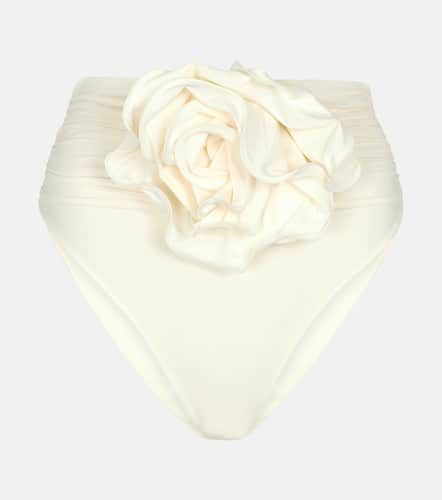 Floral-appliqué high-rise bikini bottoms - Magda Butrym - Modalova