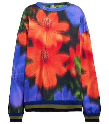 Printed cotton sweatshirt - Dries Van Noten - Modalova