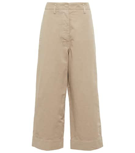 Cotton and linen cropped pants - Lemaire - Modalova