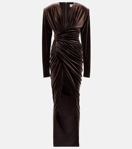 Ruched velvet maxi dress - Alexandre Vauthier - Modalova