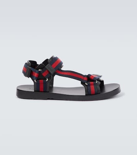 Gucci Sandalen Web Stripe aus Leder - Gucci - Modalova