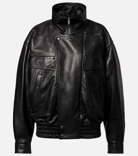 Saint Laurent Leather bomber jacket - Saint Laurent - Modalova